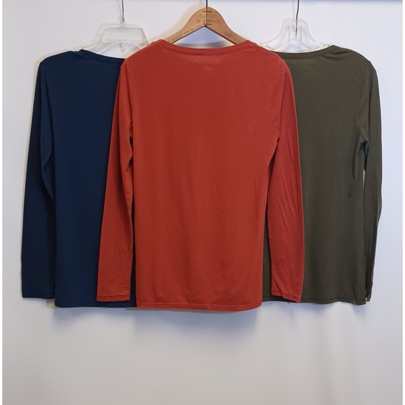 Shirt Top Long Sleeve 3 Color Set Women Large - Picture 3 of 5